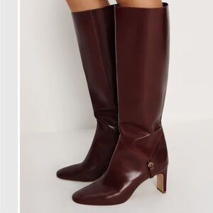 Reformation Gaelle Knee Boot Ruby Size 8